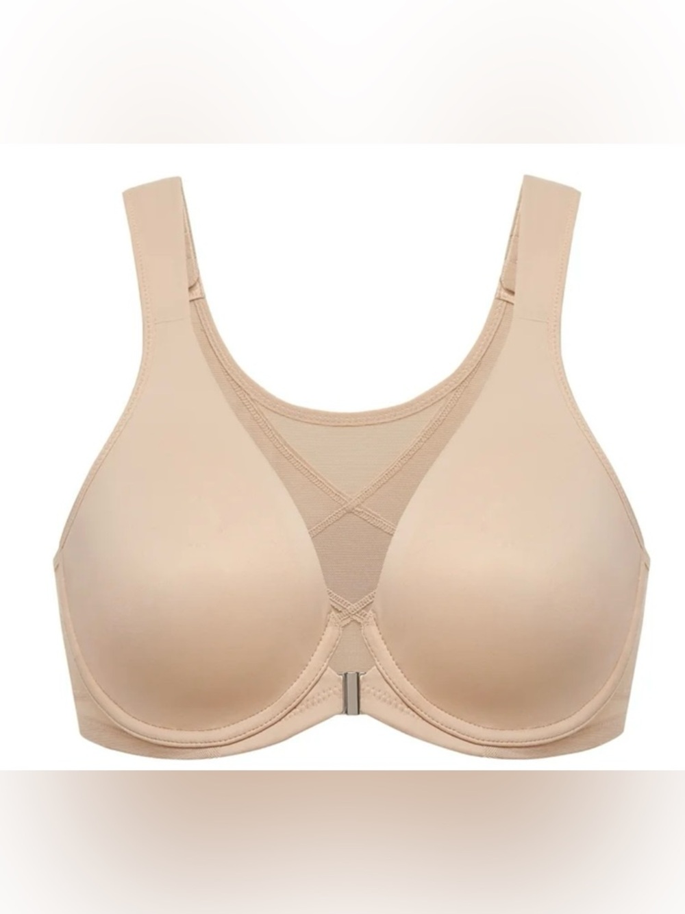 Seamless Front-Closure Nude T-Shirt Bra